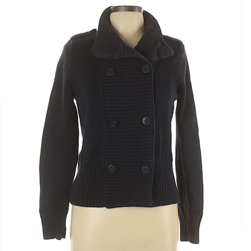 Lauren Ralph Lauren Nautical Cable Knit Jacket Lg